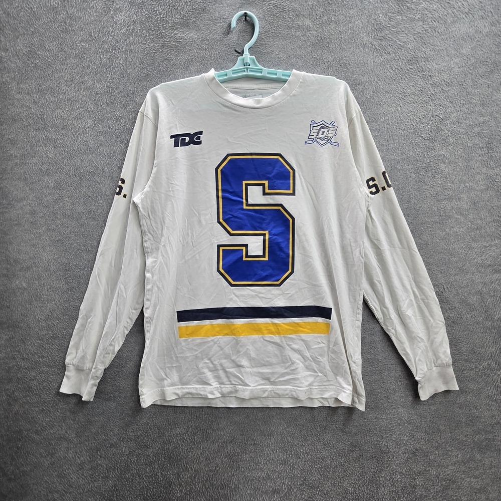 SZA Men Shirt M White Graphic Hockey Logo SoS Concert Tour Tee